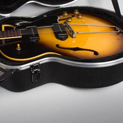Gibson ES-225TD Thinline Hollow Body Electric Guitar (1956), ser. #V8739-7, black hard shell case. image 12