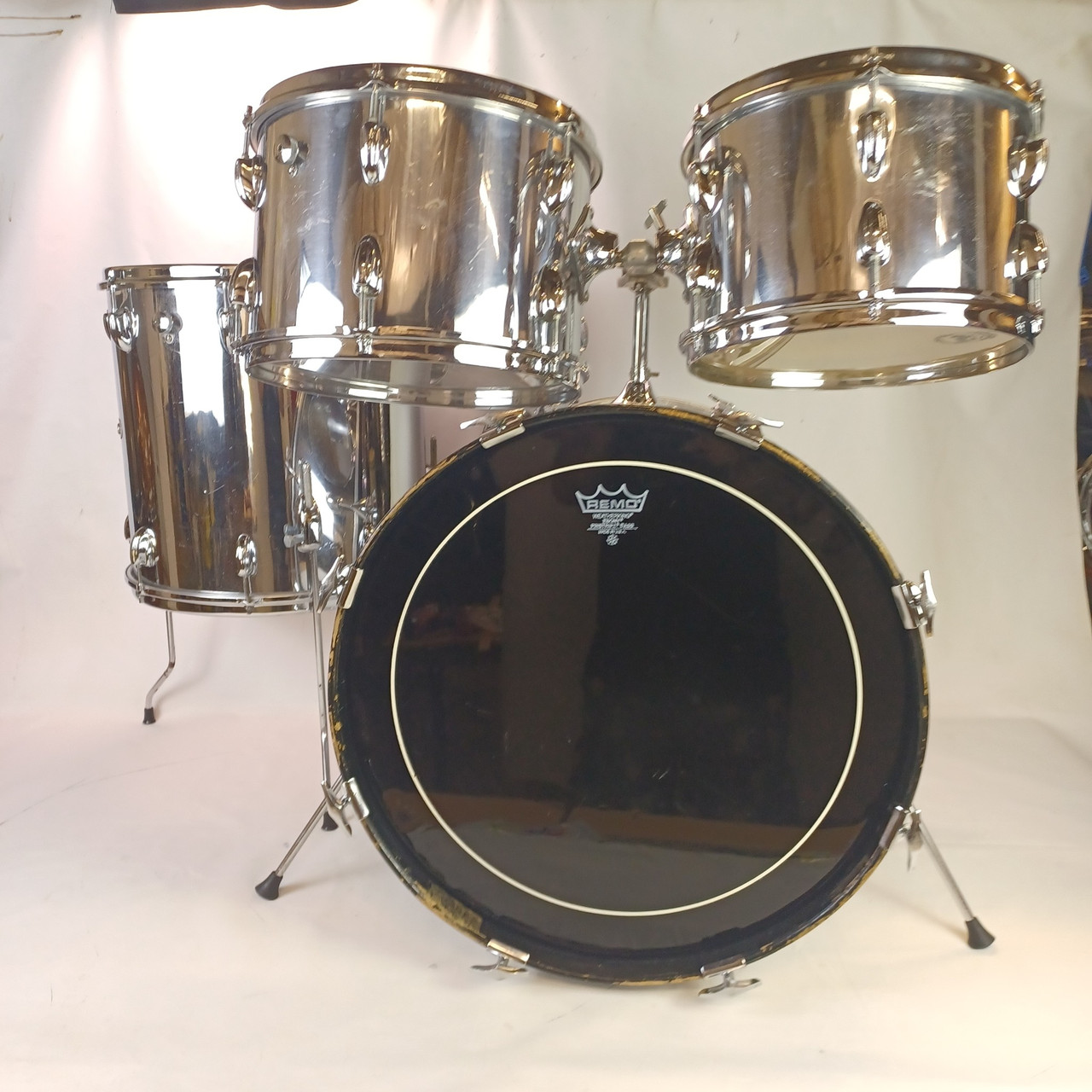 Slingerland 20,12,13,16" Drum Set COW Chrome Over Wood 1971 3Ply Bass/Toms/Floor — main photograph