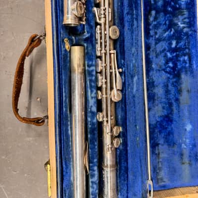 Vintage W.T. Armstrong Concert Flute Orchestral C Open Hole 25 1962 - Silver image 7