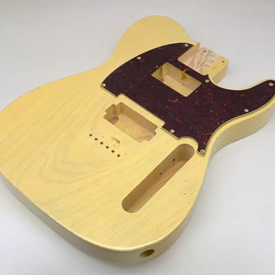 1 PIECE 4lbs BloomDoom Nitro Lacquer Aged Relic Blonde Double Humbucker T-Style Vintage Guitar Body image 5