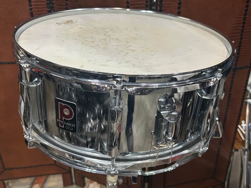 Premier 5X14" steel snare drum (TL-416) 60's - chrome image 1