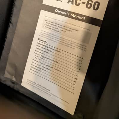 Roland AC-60 Acoustic Guitar/Voice Amplifier image 2