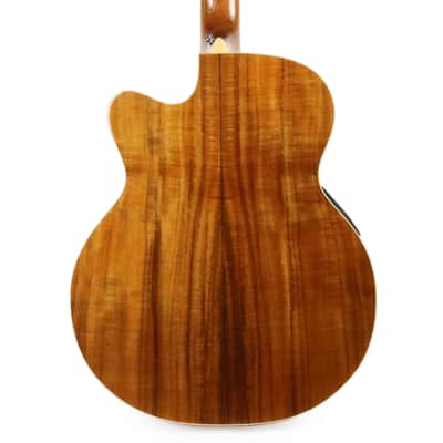 Boulder Creek EBR6-N5 5-string Solitaire Koa Acoustic Electric Bass image 2