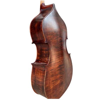 High-grade handmade solid wood Upright double bass 3/4,flamed maple back image 2