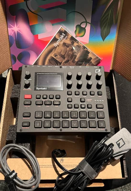 Mint Elektron Syntakt 12 Track Drum Computer & Synthesizer 2022- Present - Black + Free Shipping! image 1