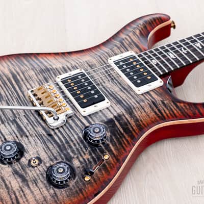 2023 Paul Reed Smith Core Custom 24 Piezo 10 Top Charcoal Cherry Burst w/ Case, Tags image 6