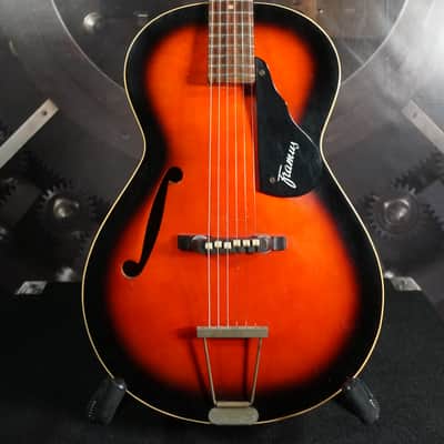 1960s Framus Archtop Acoustic – Sunburst – Made in Bavaria, Germany – Player Grade w/ Side Repair image 1