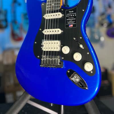 Fender American Ultra II Stratocaster HSS Electric Guitar - Noble Blue, Ebony Fingerboard, with Case, Free Ship 972 image 2