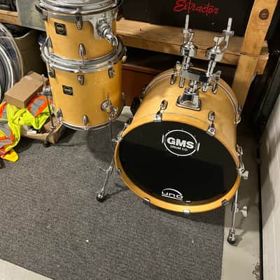 GMS SL series 5pc drums 10/12/14/20” w/ 14”x5.5” snare Natural birch image 1
