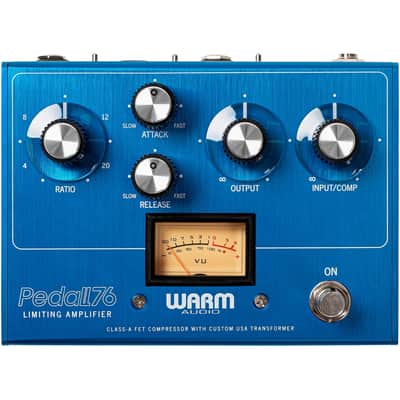 Warm Audio WA-76PB Pedal76 All-Analog Transformer-Balanced FET Compressor Limited Edition - Blue image 1