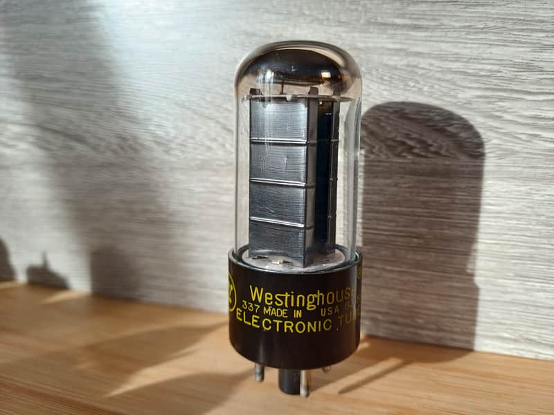 Rare NOS 1952 Westinghouse 5Y3 GT   5Y3GT BLACK BOX PLATE, balanced and super STRONG. Bild 1