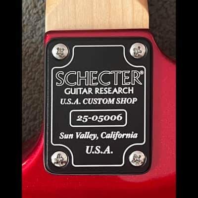 Schecter Custom Shop USA Traditional "S" - Candy Red image 5