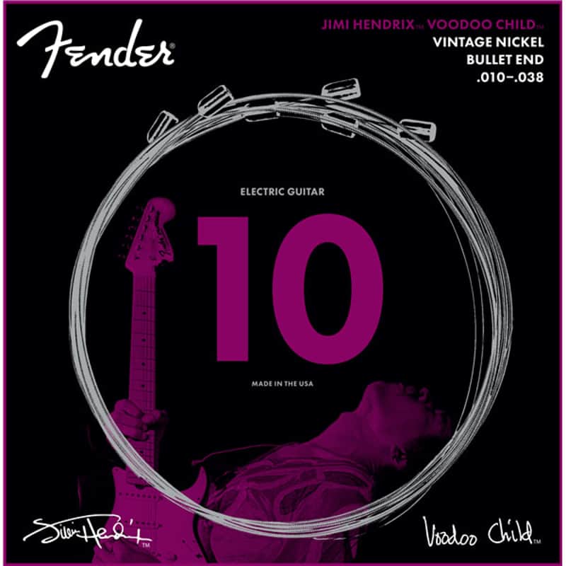 Fender Jimi Hendrix Voodoo Child Electric Guitar Strings 10-38 image 1