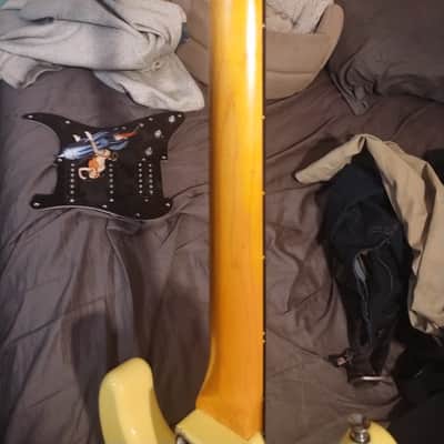 Custom Strat styled locking tuners thick straight neck tremolo image 7