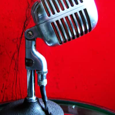 Vintage 1940's Shure 55 Cardioid Dynamic Microphone mod LED light lamp # 1 556S 556 55 55SW image 12