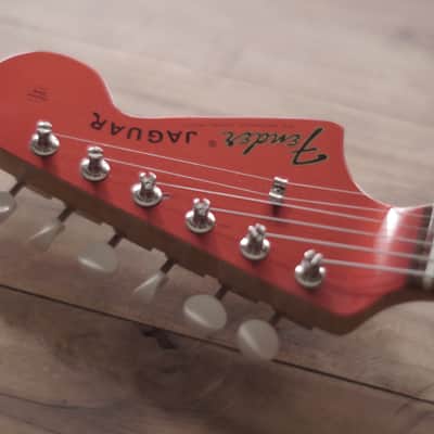 ✹ Vintage Fender Jaguar CIJ ~1997 - Candy Apple Red Matching Headstock Dyna O Serial Crafted in Japan image 10