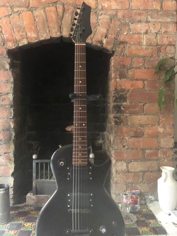 Single Cut style Asking Alexandria guitar 1990’s Black Asking Alexandria branding image 1