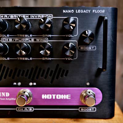 Hotone NLF-1 Nano Legacy BritWind Dual Channel Floor Amplifier 2010s - Black/Purple image 3
