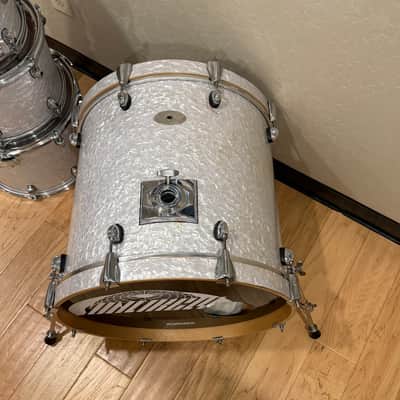 Premier Artist Series 5-Piece 8/10/12/14/22 Birch Drum Kit Set in White Marine Pearl (Rm4) image 8