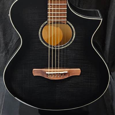 Ibanez AEWC400 Acoustic-Electric Guitar - Transparent Black Sunburst High Gloss 2025 image 2