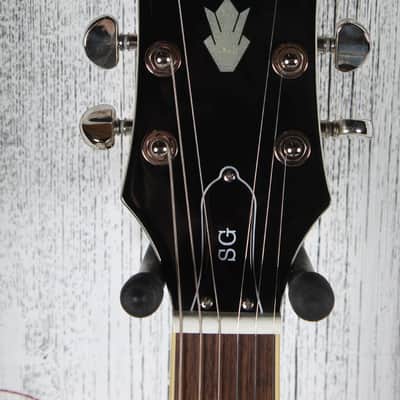Epiphone SG Standard Solid Body Electric Guitar Silver Mist with Gig Bag image 11