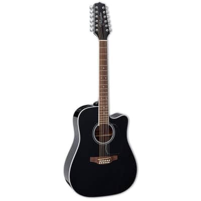 Takamine GD38CE G Series 12-String Dreadnought A/E Guitar - Black image 2