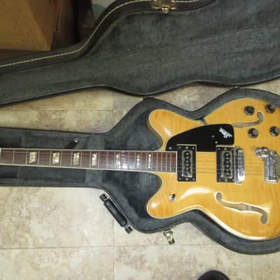 Sano Vintage Double Cutaway Electric Guitar/2 Pickups/Whammy 1960s - Blond image 10