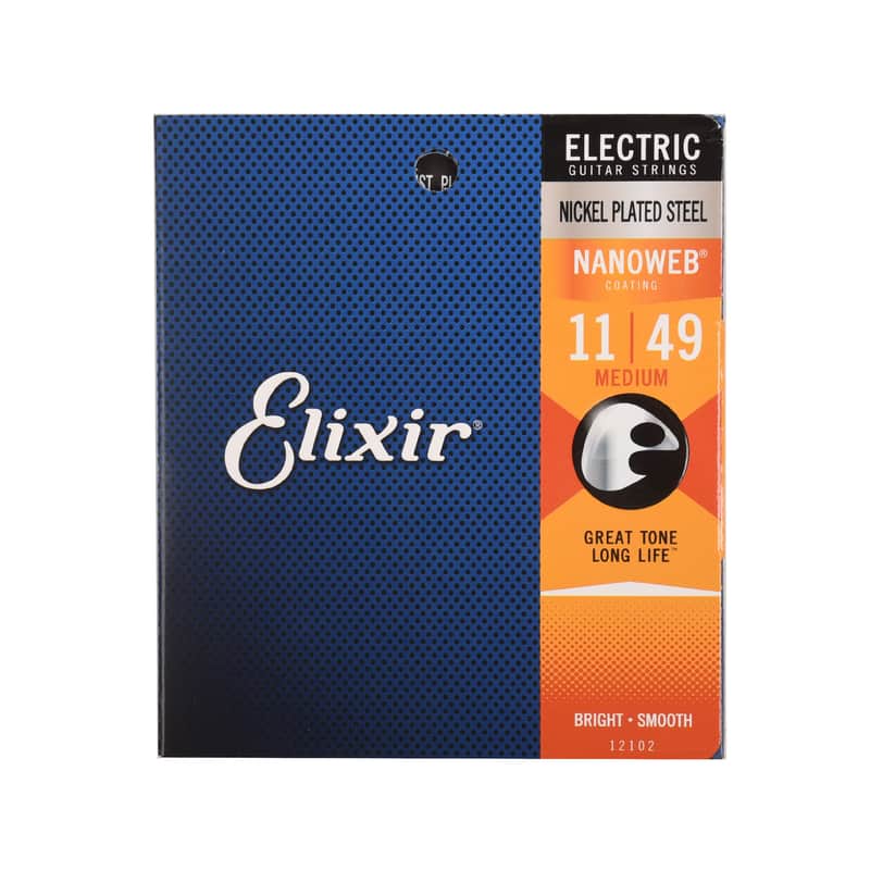 Elixir Light Nanoweb Electric Guitar Strings 11-49 image 1