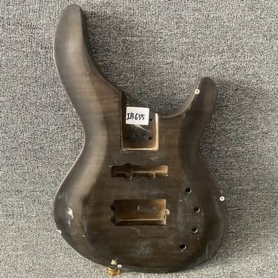 Veneer Tiger Maple Top Solid Basswood Bass Body image 1