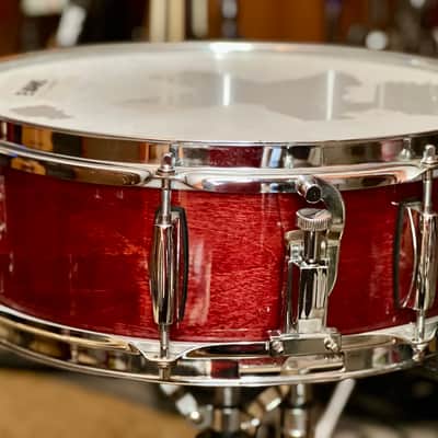 Gretsch Catalina Birch snare drum 5x14" 2000s - Red Cherry lacquer image 6