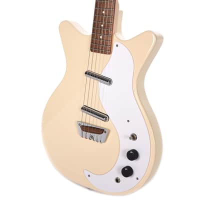 Danelectro STOCK 59-VINT CREAM Stock '59 Series Double Cutaway Shorthorn Shape 6-String Electric Guitar image 3