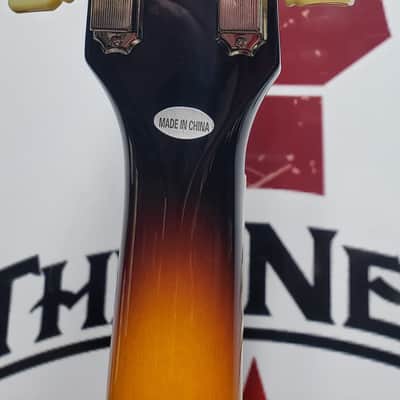 Burny RSA-70 BS Sunburst Semi Hollow Body Electric Guitar image 6