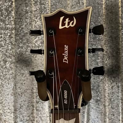 ESP LTD EC-1000 ET Evertune Dark Brown Sunburst Guitar & Case #0635 Used imagen 4