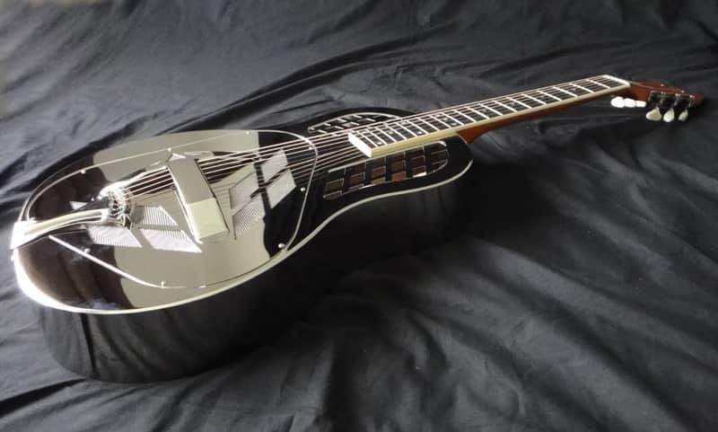 Tricone Metal Resonator Guitar - Nickel & Chrome Brass Body image 1