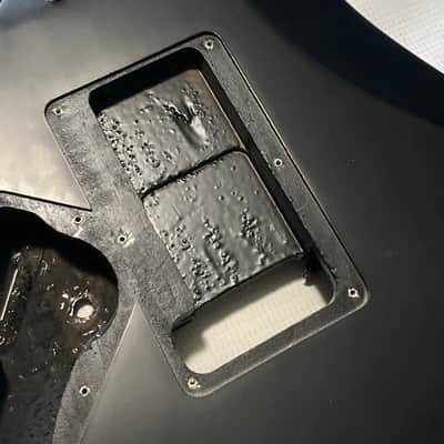 2007 Indonesian Ibanez RG5EX1 Flat Black Basswood Guitar Body Floyd Ready image 14