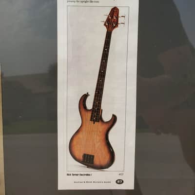 Rick Turner Renaissance Electroline 1 Fretless Bass 1996 Sunburst image 25
