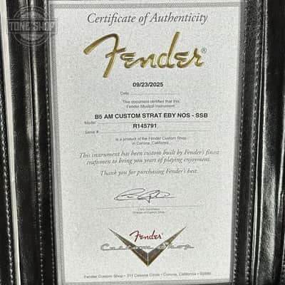 Fender Custom Shop American Custom Stratocaster NOS Ebony Fingerboard Sienna Sunburst w/case image 12