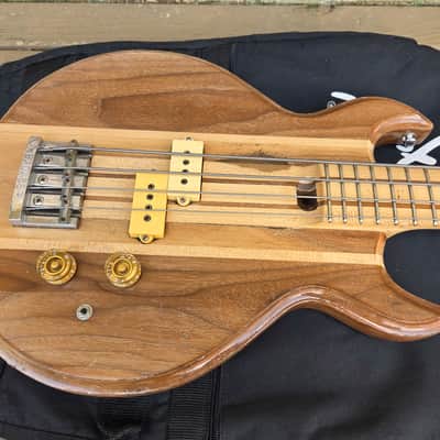 Vintage Late 1970's S. D. Curlee Standard Medium Scale Bass Guitar w/ Fender Gig Bag! image 4