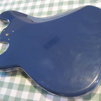 P Bass Squier Affinity Precision Bass Body, Blue-cool pickguard & mods! Alder image 10