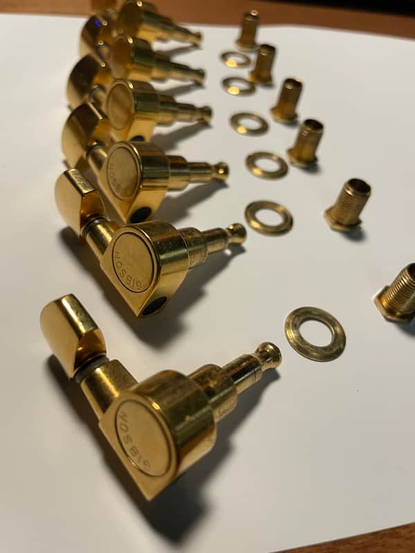 Gibson Explorer Schaller 6 inline gold tuners 1980 - Gold image 1