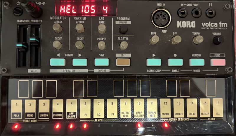Korg Volca FM Digital FM Synthesizer/Sequencer 2016 - 2022 - Black image 1