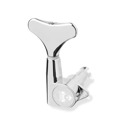 Guitar Monkey 6-String Set Bass Tuning Machine Heads  (3l+3r, 4l+2r, 2l+4r) Chrome image 1