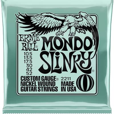 Ernie Ball #2211 Mondo Slinky Electric Guitar Strings Gauge .0105-.052 NEW image 1
