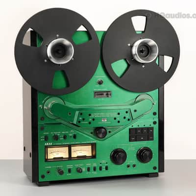 Akai GX-635D Reel-to-Reel Tape Deck Custom Green - Restored - 1 Year Warranty image 5
