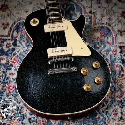 2025 Gibson Custom Shop Les Paul 56' Murphy Lab Ultra Light Aged Black Sparkle image 15