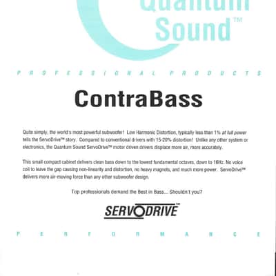 ServoDrive ContraBass 14HZ @115db! Subwoofer Carpet/Black image 2