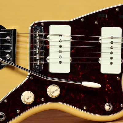 Fender Ltd 60th Anni Classic Jazzmaster Mustang Bridge Matched Head Blonde 42127 image 8