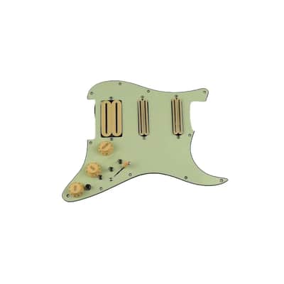 Red Pickups HSS Guitar Strat Style Prewired Loaded Pickguard image 2