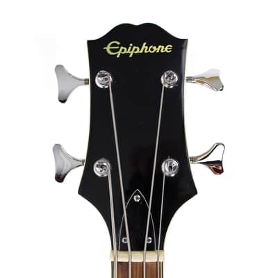 Vintage Epiphone 5120/E Semi-Hollow Body Bass Guitar in Cherry Red image 5