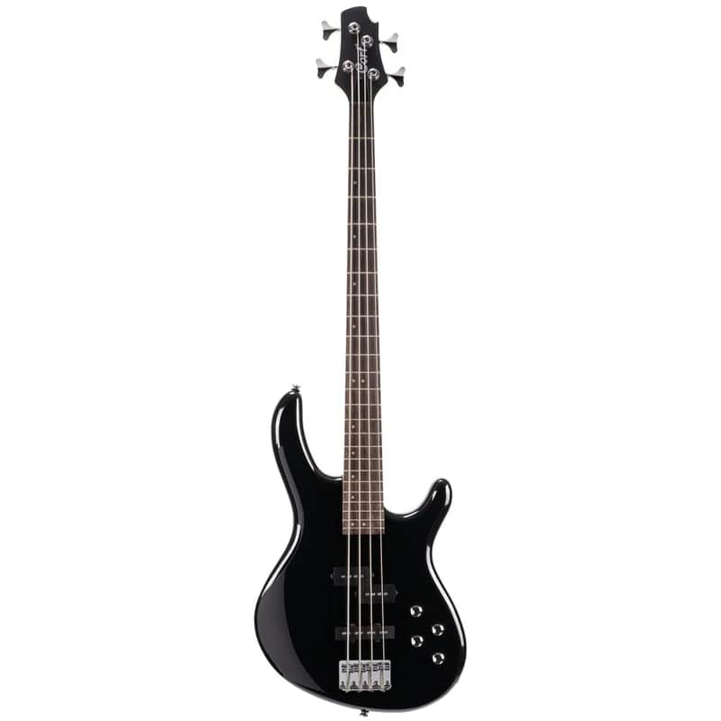 Cort Action Bass-Plus-BK Black Poplr Bd 2Bnd Act Eq P&J P/up (ACTION BASS PLUS BK-A-U) image 1